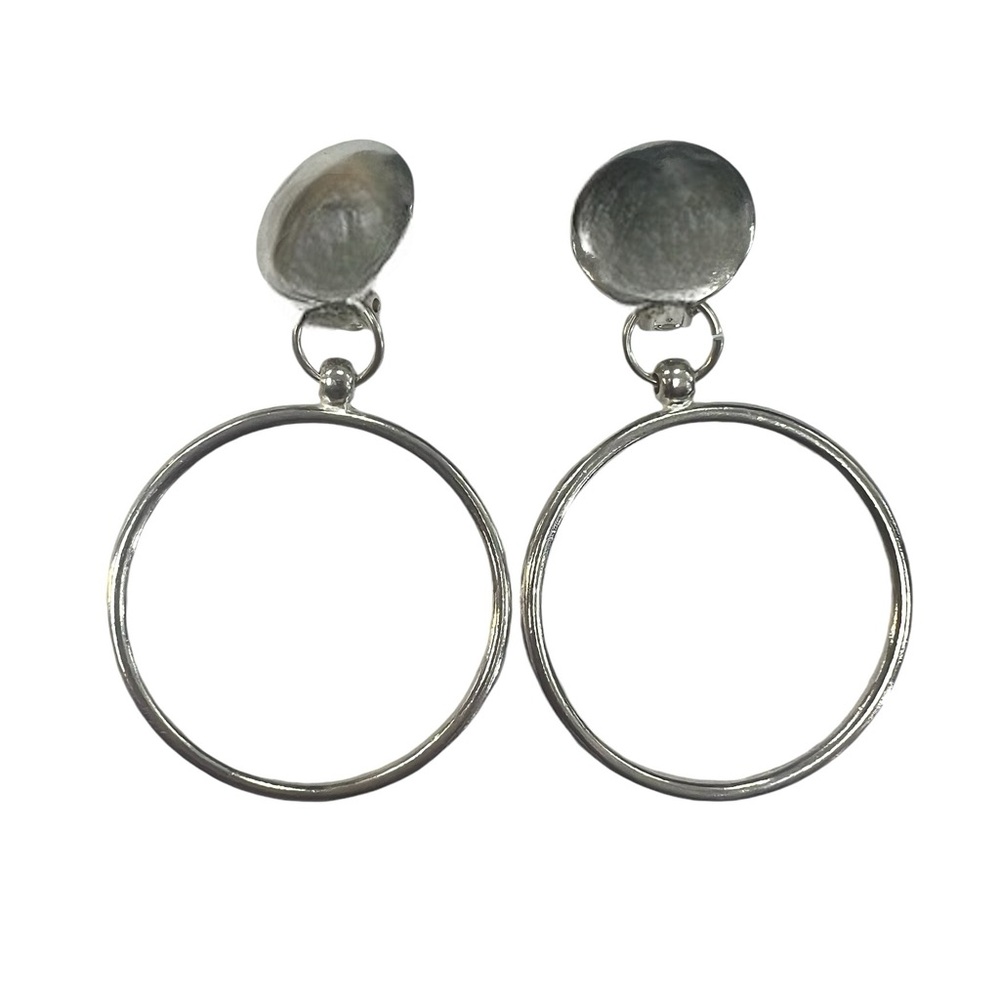 UbU Paris Dangling Earrings in Silver Tone